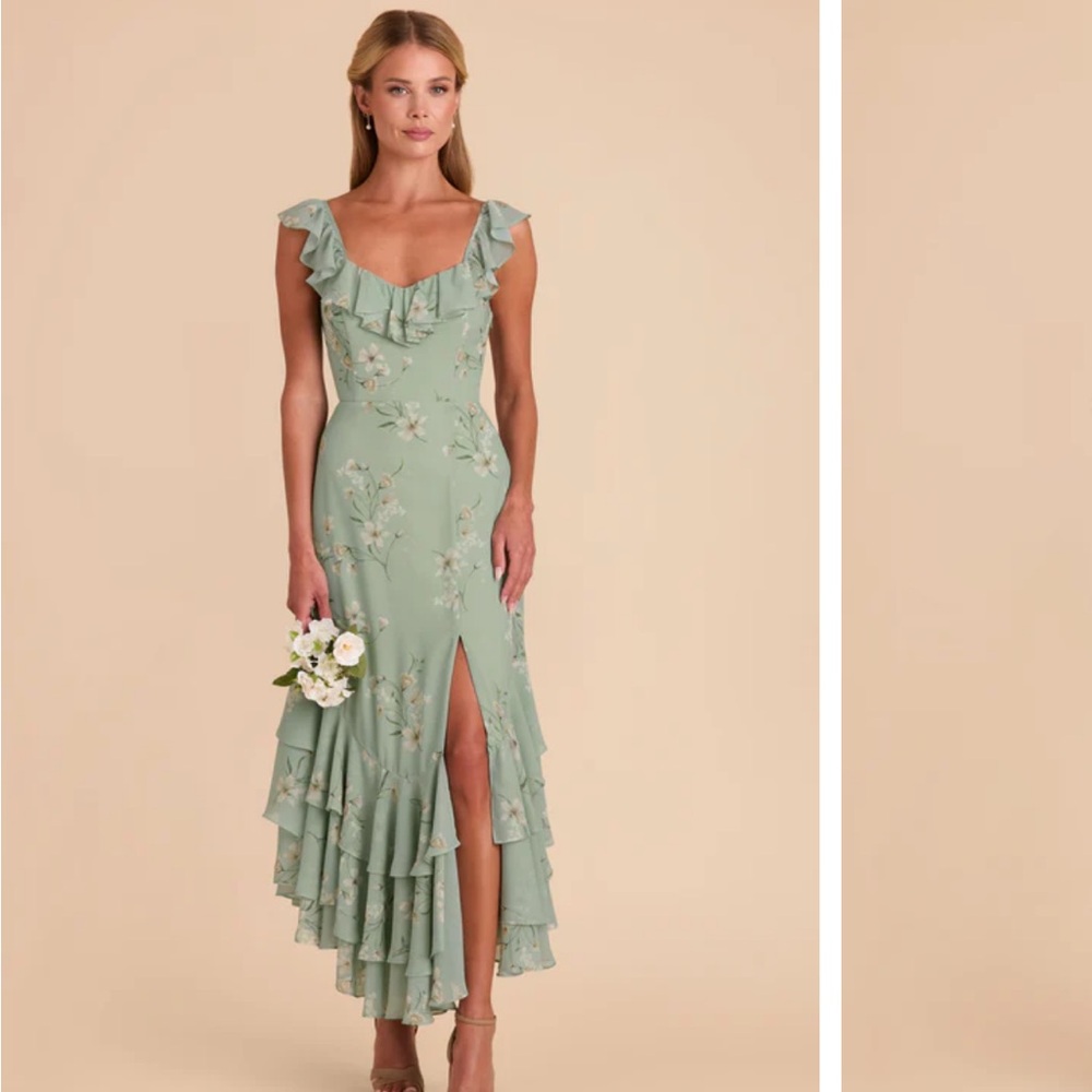 Birdy Grey Sage Floral High Low Dress